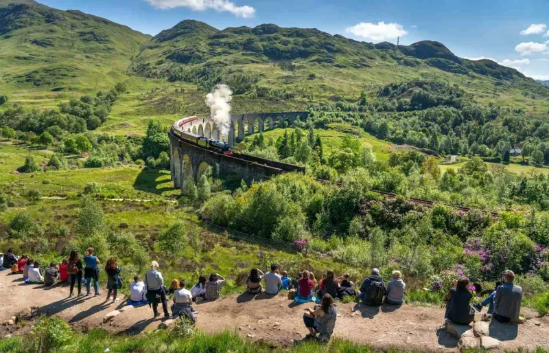 Profitez d'un point de vue privilégié sur le viaduc de Glenfinnan, en Ecosse.