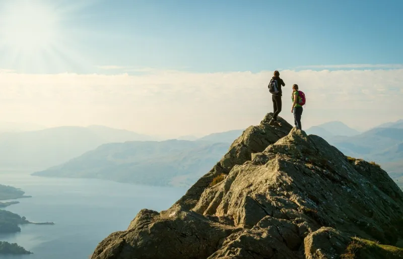 La vue depuis le sommet du Ben A’an, en Ecosse.