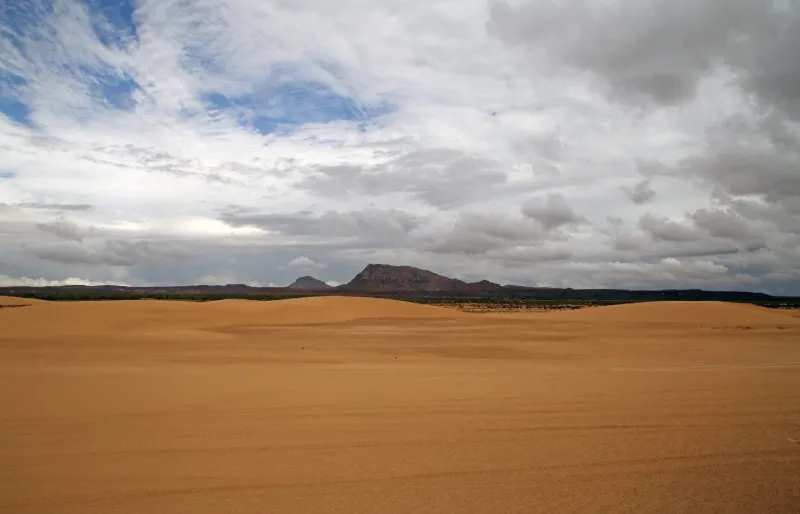 La route menant à Santa Monica, au Cap-Vert.