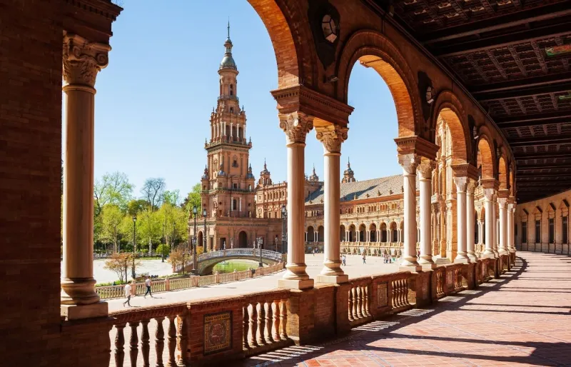 La place d’Espagne à Séville, l’un des monuments emblématiques de la capitale andalouse