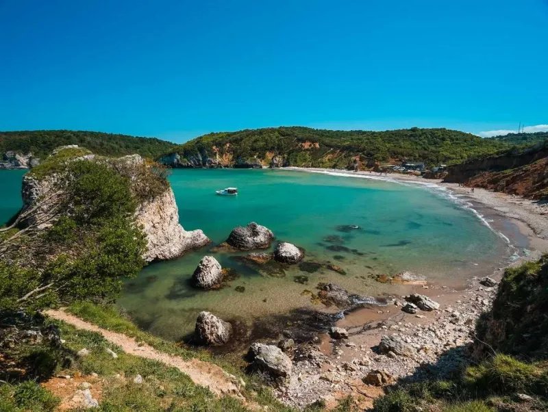 La plage sauvage d'Agva sur la mer Noire, à proximité d'Istanbul