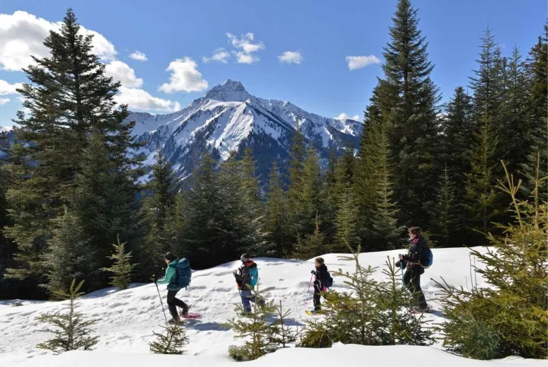 Randonnée en raquette à la Chapelle d'Abondance