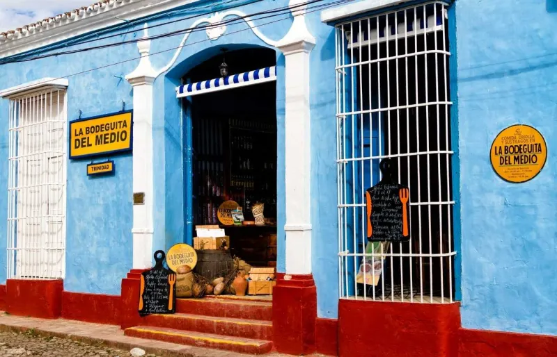 Devanture d’un restaurant à Trinidad à Cuba