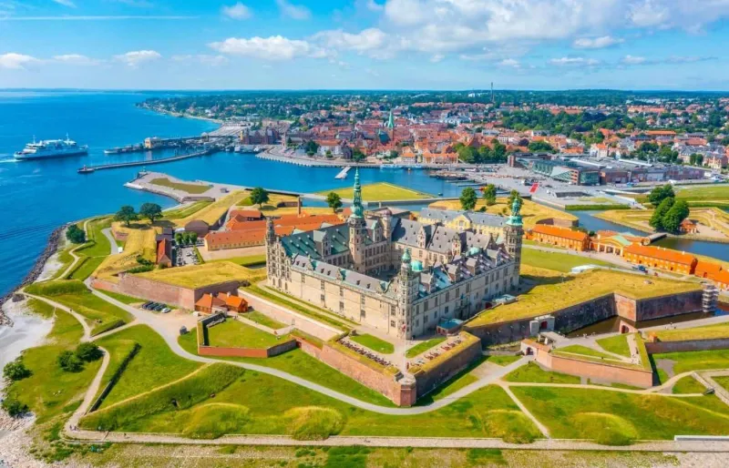 Château de Kronborg à Helsingør au Danemark, décor du château d’Elseneur dans Hamlet de Shakespeare