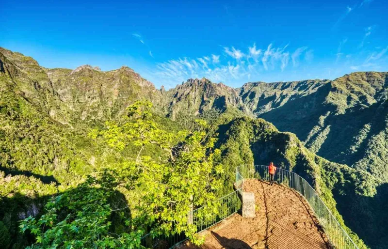 point de vue des Balcões à Madère sur la vallée de Ribeira da Metade