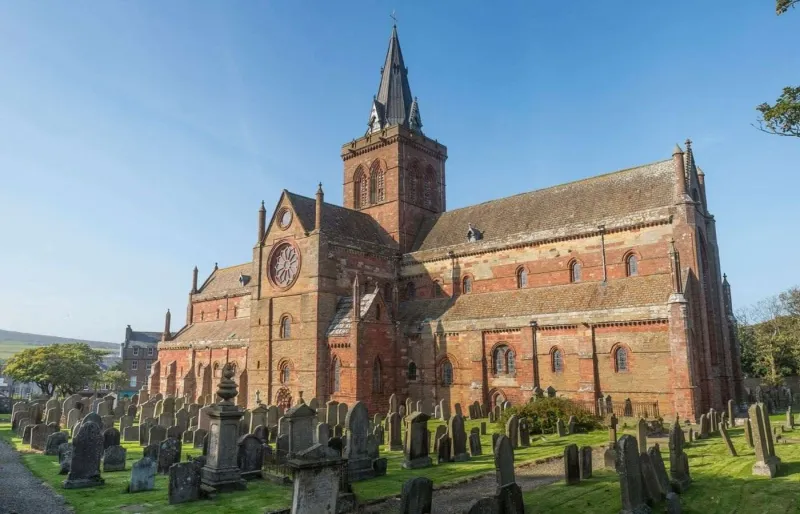 Cathédrale Saint Magnus à Kirkwall dans les Orcades en Écosse