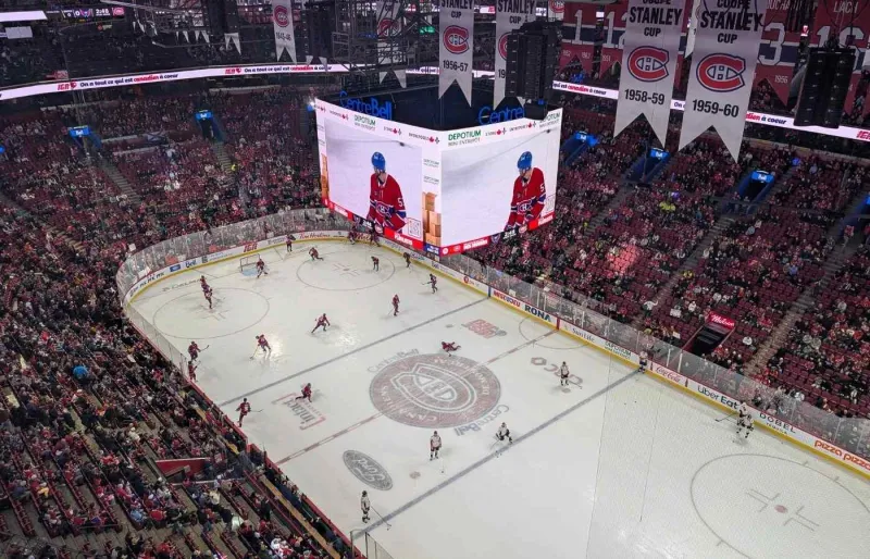 Match de hockey des Canadiens de Montréal au Centre Bell
