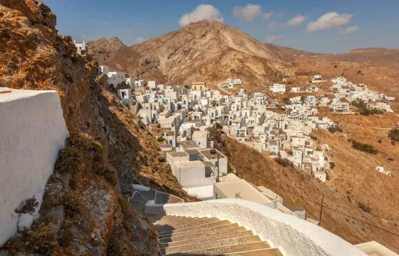 Vue de l’île de Serifos depuis la citadelle