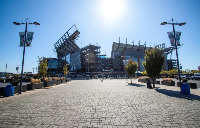 Entrée du Lincoln Financial Field, le stade emblématique de Philadelphie