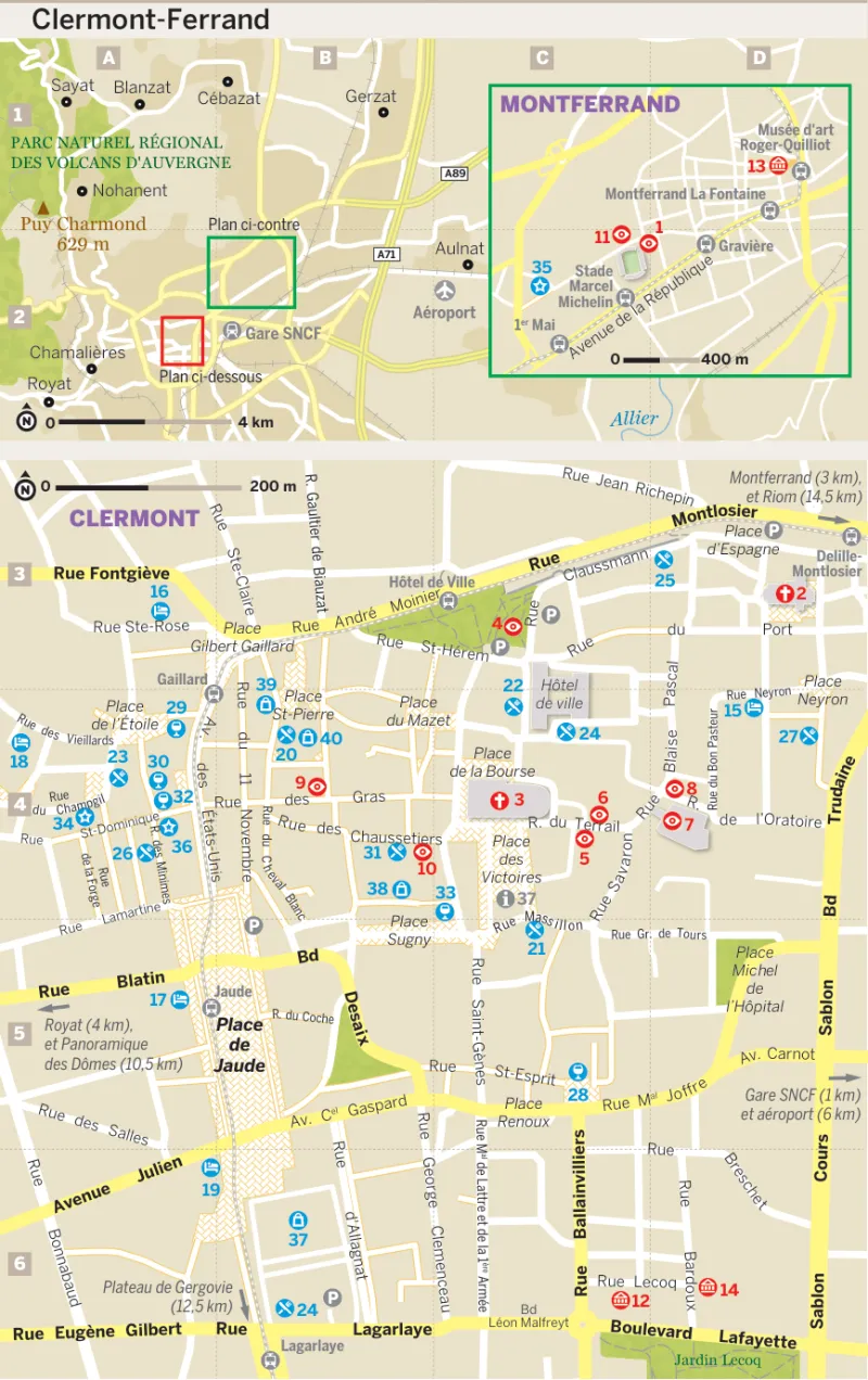 clermont ferrand carte