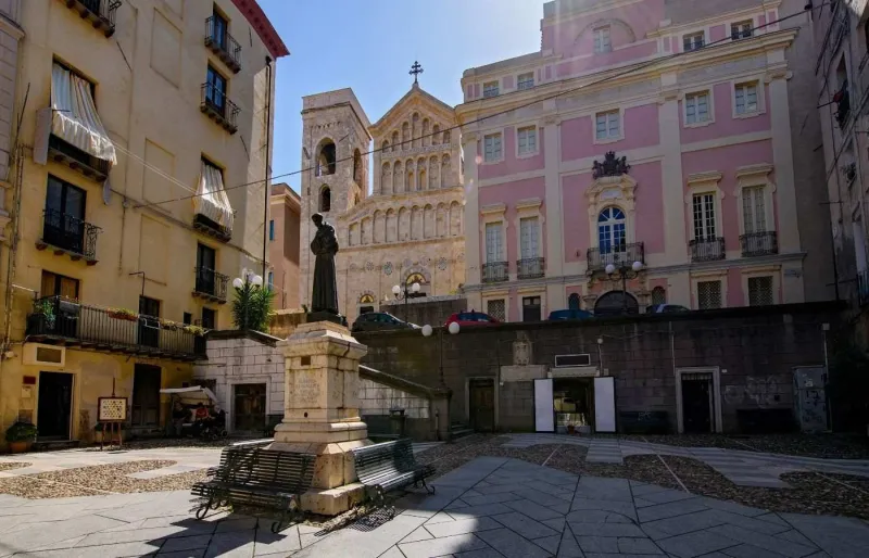 Palazzo di Città sur la Piazza Carlo Alberto dans le quartier du Castello à Cagliari