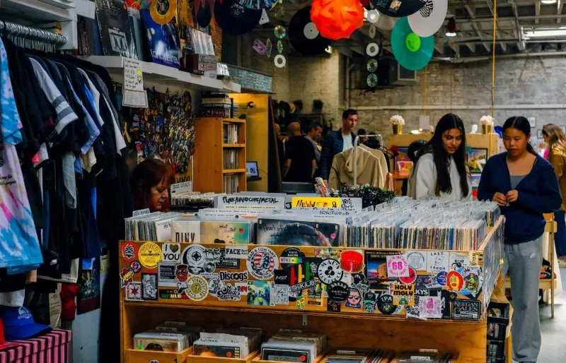 Boutique vintage et disquaires dans le quartier de Williamsburg à Brooklyn