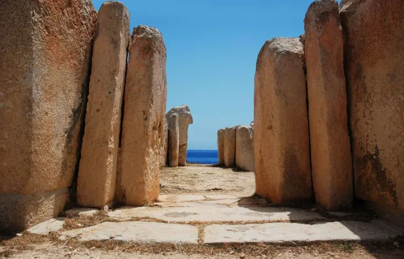 Temple mégalithique de Mnajdra, l'un des plus importants sites préhistoriques de Malte