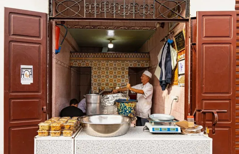 Petite adresse de cuisine locale dans la médina de Rabat