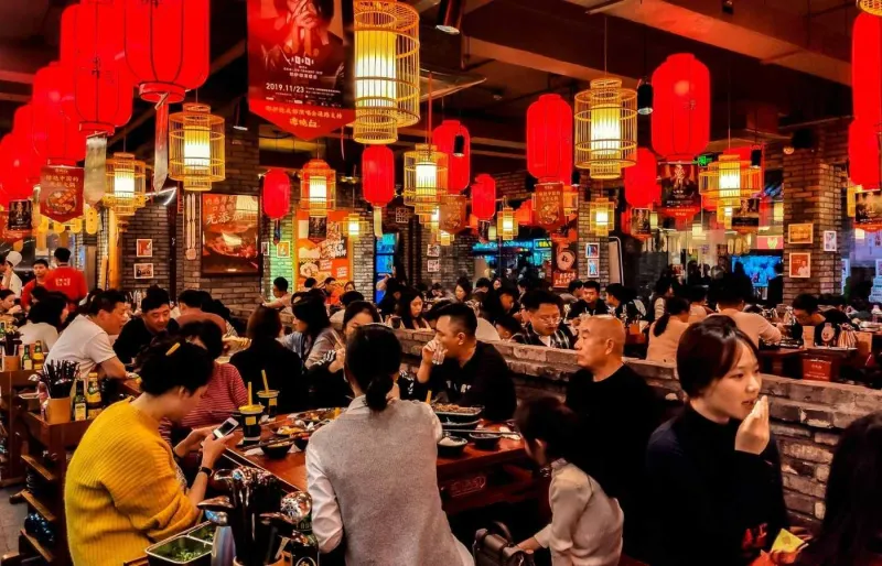 Restaurant de cuisine sichuanaise à Chengdu en Chine