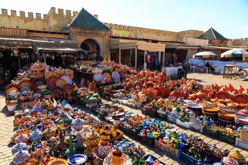 Magasin de céramiques peintes, Meknès Magasin de céramiques peintes, Meknès
