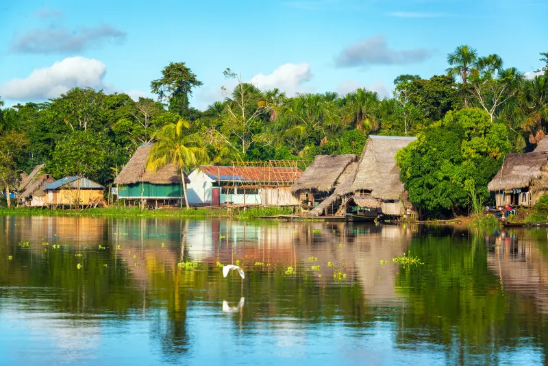 Village prÃ¨s de la riviÃ¨re Yanayacu