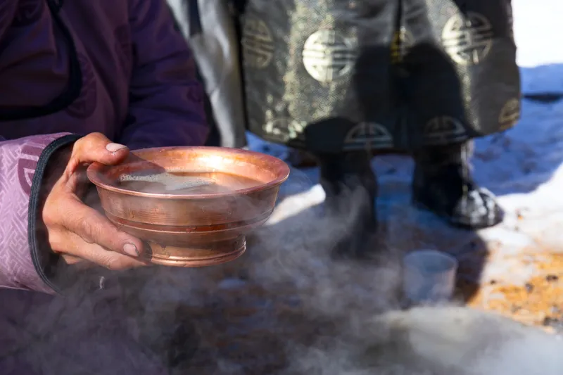 Le thÃ© est la boisson nationale en Mongolie.