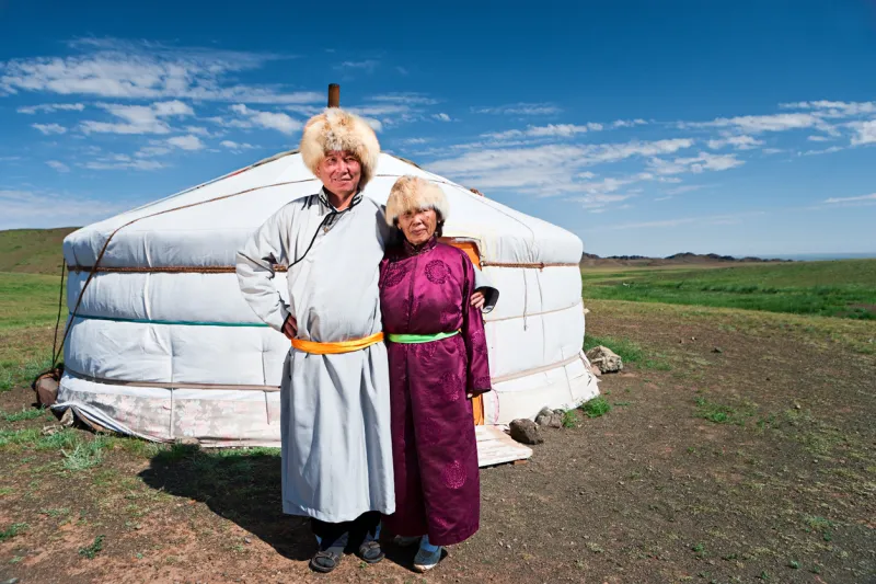 En Mongolie, il est de coutume d'apporter quelque chose Ã  ses hÃ´tes.